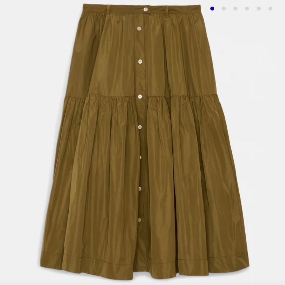 NWT Becky Malinsky x Alex Mill Foshay Skirt in Taffeta, Sz S